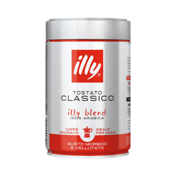 illy Classico per Moka, 100 % Arabica, gemahlen